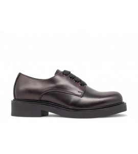 NERO GIARDINI derby donna in pelle