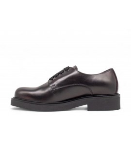 NERO GIARDINI derby donna in pelle