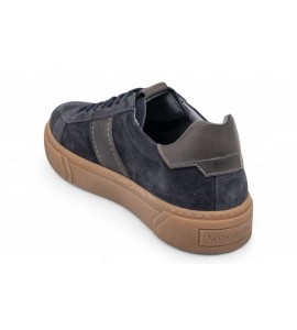 NeroGiardini Sneakers Uomo in Camoscio e Pelle