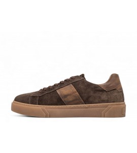 NeroGiardini Sneakers Uomo in Camoscio e Pelle