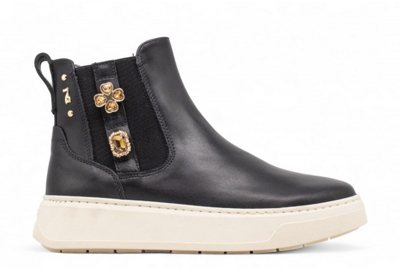 NERO GIARDINI CHELSEA IN PELLE