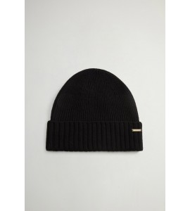 WOOLRICH Set regalo con berretto e sciarpa BLACK