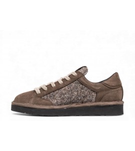 PANCHIC stringata P001 in tessuto e camoscio