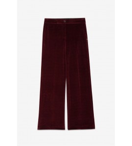 OTTODAME PANTALONE PALAZZO IN VELLUTO