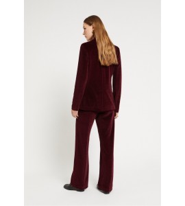 OTTODAME PANTALONE PALAZZO IN VELLUTO