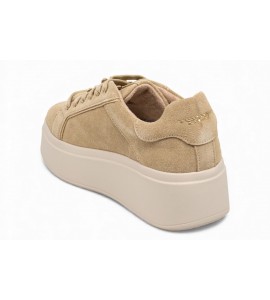 TOSCA BLU Sneaker Dazzling in suede con fiore gioiello SF2502S024