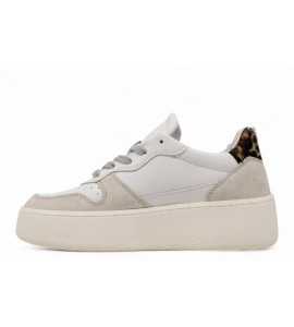 DATE COURT PLATFORM VINTAGE CALF WHITE-LEO