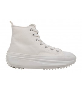 REFRESH SNEAKER ALTA IN CANVAS 172752 BIANCO