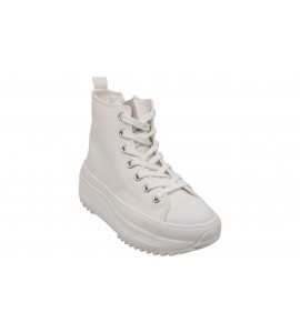REFRESH SNEAKER ALTA IN CANVAS 172752 BIANCO