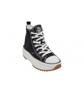 REFRESH SNEAKER ALTA IN CANVAS 172752 NERO