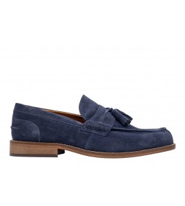 EXTON MOCASSINO CAMOSCIO 2143 BLU