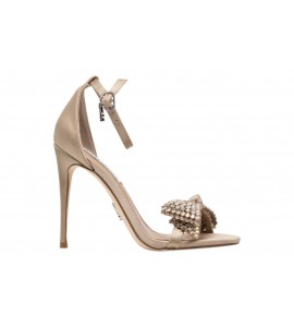 STEVE MADDEN SANDALO NEWLYWED TAUPE SATIN
