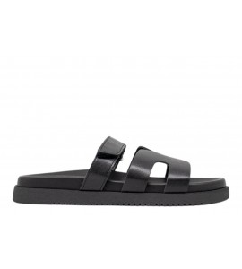 STEVE MADDEN CIABATTINA MISSILE BLK ACTION LEATHER
