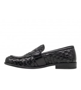 EXTON MOCASSINO INTRECCIATO 9971 nero