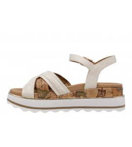 ALVIERO MARTINI sandalo 2469/0371/A630 WHITE/BEIGE GEO