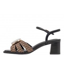 NOA HARMON SANDALO CARMEN 10287-67 BLACK-CUERO