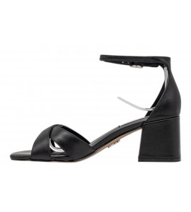 STEVE MADDEN sandalo FERGIE BLACK LEATHER