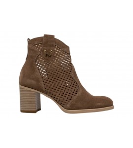 NERO GIARDINI STIVALETTO E615110D/442 VELOUR COL. MOU