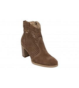 NERO GIARDINI STIVALETTO E615110D/442 VELOUR COL. MOU