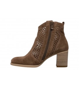 NERO GIARDINI STIVALETTO E615110D/442 VELOUR COL. MOU