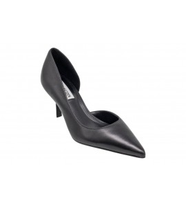 STEVE MADDEN DECOLLETE VENA BLACK LEATHER