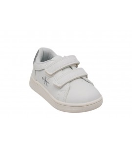 CALVIN KLEIN BAMBINA SNEAKER V1X9-83207-0196X025 WHITE/SILVER