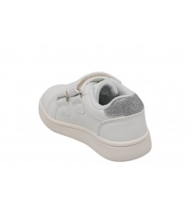 CALVIN KLEIN BAMBINA SNEAKER V1X9-83207-0196X025 WHITE/SILVER