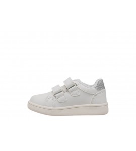 CALVIN KLEIN BAMBINA SNEAKER V1X9-83207-0196X025 WHITE/SILVER