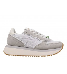 SUN68 DONNA Z36223/01 BIG STARGIRL CANVAS BIANCO