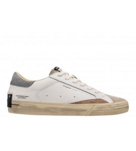 CRIME uomo 19050PP8.10 DISTRESSED LO stone grey