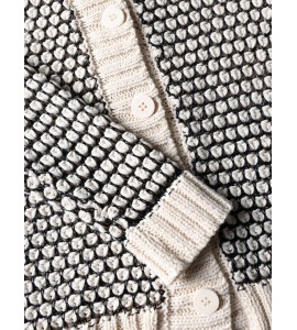 ROBERTO COLLINA Cardigan punto nocciolina 261FXA48020 ECRU