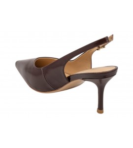 CHICONIC slingback 309.91.26VT.DKB VITELLO DARK BROWN