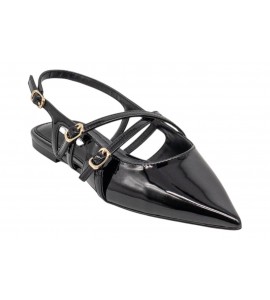 STEVE MADDEN ballerina CLIO BLK PATENT