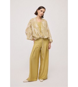 OTTOD'AME DC5280 Kimono in ramiè stampato