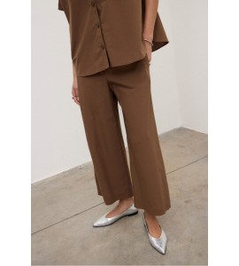 OTTOD'AME DP9741-2 PANTALONI GUENDA CIOCCOLATO