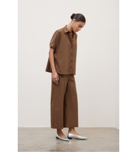 OTTOD'AME DP9741-2 PANTALONI GUENDA CIOCCOLATO