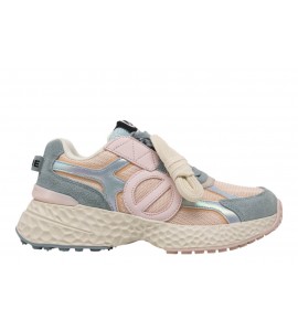 NO NAME DONNA 01SNCR KNIT DM CARTER PINK/SKY/PINK