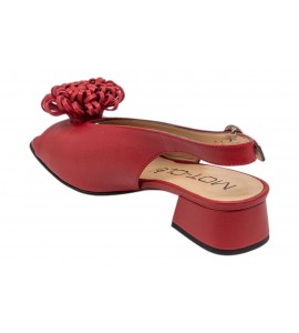 MOT-CLè slingback DS2503 NAPPA RED MOON
