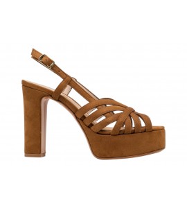 ALBANO SANDALO 5565 VELOUR CUOIO