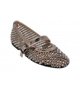 ALMA EN PENA BALLERINA CON STRASS V261255 PEWTER