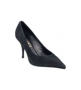 CHICONIC decollete 325.02.26CM.BLK CAMOSCIO NERO