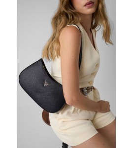 GUESS Borsa a spalla saffiano ZG967218 NOELLE II BLACK