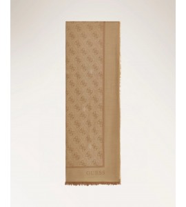 GUESS sciarpa  jacquard AW5529VIS03 BEIGE