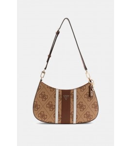 GUESS Shoulder Bag SS967218 NOELLE II LATTE LOGO/BROWN