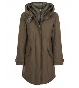 WOOLRICH DONNA CFWWOU1105FBUT0001/DAG AUTHENTIC 3IN1 DARK GREEN