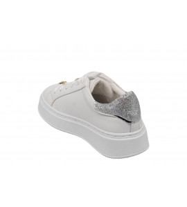 PATRIZIA PEPE PPK327.06 BIANCO/PLATINO ECOV