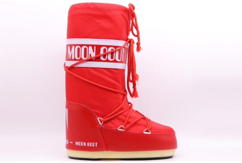MOON BOOT ICON ROSSO IN NYLON