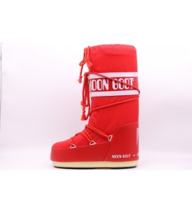 MOON BOOT ICON ROSSO IN NYLON