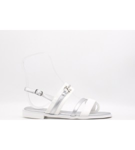 PATRIZIA PEPE Sandalo econappa bianco-silver