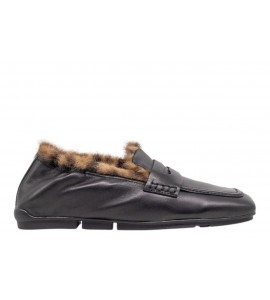 ASH mocassino FW26-M-151935-002 BARKLEY FUT BLACK/SADDLE